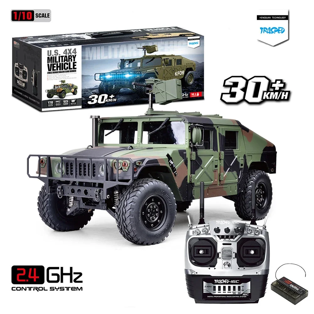 HG P408 1/10 4WD Truck Simulation RC Car Remote Control Car for US Hummer Jeep Crawler Off-road Vehicle Adult Kids Toy Gifts