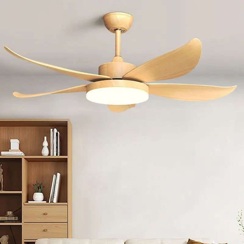 Ceiling Fan Lights Simple  Fan Integrated Chandelier Large Wind-Driven Living Room Dining Room Office Live Hair Generation