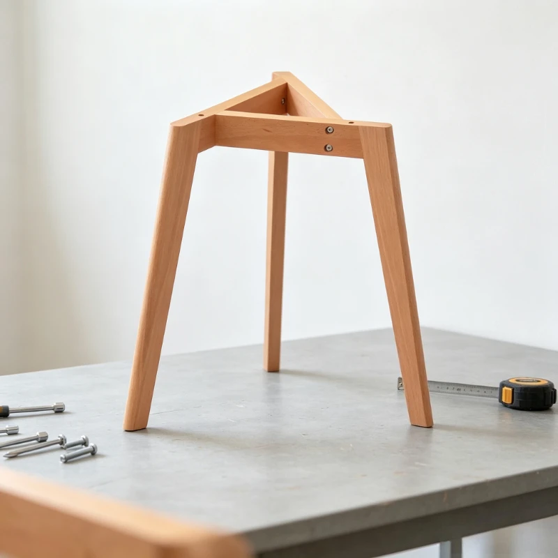 DIY Furniture Support for Coffee Table & Desk,Triangular Wooden Table Leg, Removable Chair Feet for Home & Office Use