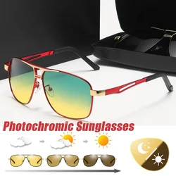 Photochromic Night Vision Polarized Sunglasses Outdoor Chameleon Day And Night UV400 Change Lens Men's Driving Sun Glasses