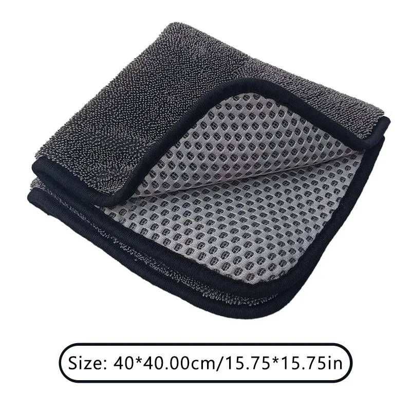 TILONDEX 1PC Dual Sided Honeycomb Mesh Microfiber Car Drying Towel Lint Free Auto Cleaning Cloth for Paint And Glass