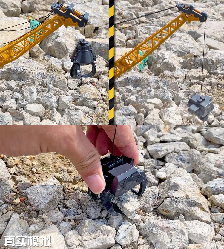 1: 50 simulazione testa in lega veicolo di ingegneria per bambini giocattolo escavatore gru modello di auto giocattoli per ragazzo bambini regalo di compleanno