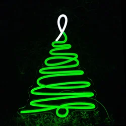 Christmas Tree Neon Lights for Christmas Decor LED Xmas Tree Neon Sign for Christmas Party Bar Restaurant Store Night Light