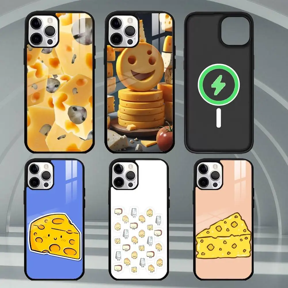 

C-Cheese Phone Case For iPhone17,16,15,14,13,12,11 Plus,Pro Max Magnetic For Magsafe Wireless Charging