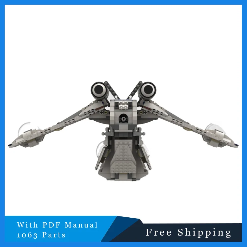 

1063 PCS Star Battle Series White Warplane Building Blocks Bricks Model Adults DIY Assembly Display Toys Christmas Birthday Gift