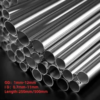 1-10pcs 304 Stainless Steel Round Capillary 250mm 500mm Long Seamless Straight Tube 3x2mm 6x4mm 8x6mm 10x8mm 10x9mm 12x11mm