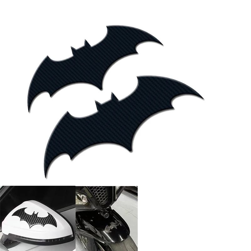 1PC 3D Bat Shape Car Stickers carbon fiber Car Logo Emblem Sticker Decal Motorcycle Automobiles Car Styling Accessories