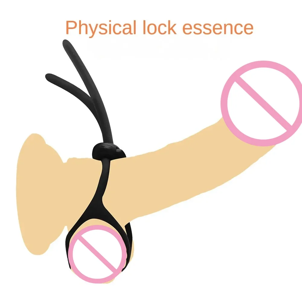 Regolabile maschio Silicone pene lock cock Ring bondage erezione ritardo eiaculazione ingrandimento palla barella massaggiatore giocattolo del sesso uomini