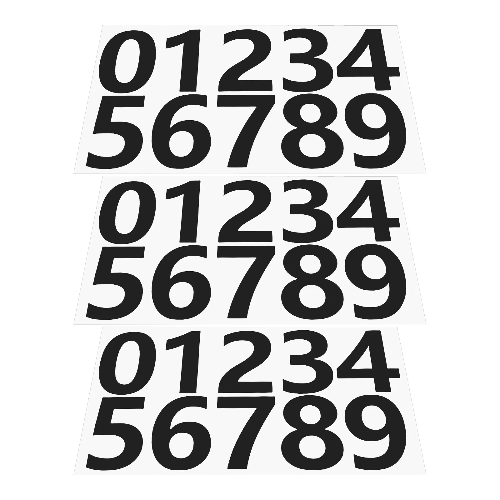 

3 Sets Digital Stickers Letter and Number Address Numbers for Mailbox Bin