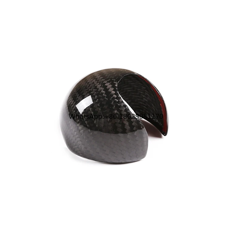 Fit for Audi A3/S3/Q2L Real Carbon Fiber Gear Speed Shift Knob Head Cover Trim Protection Car interior Accessories