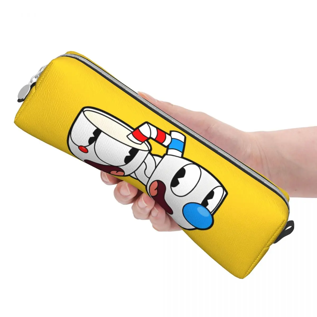 Mugman Chi Head Trousse à crayons classique, boîte à stylos de jeu, grand sac de rangement pour enfants, étuis à crayons pour étudiants, cadeaux scolaires