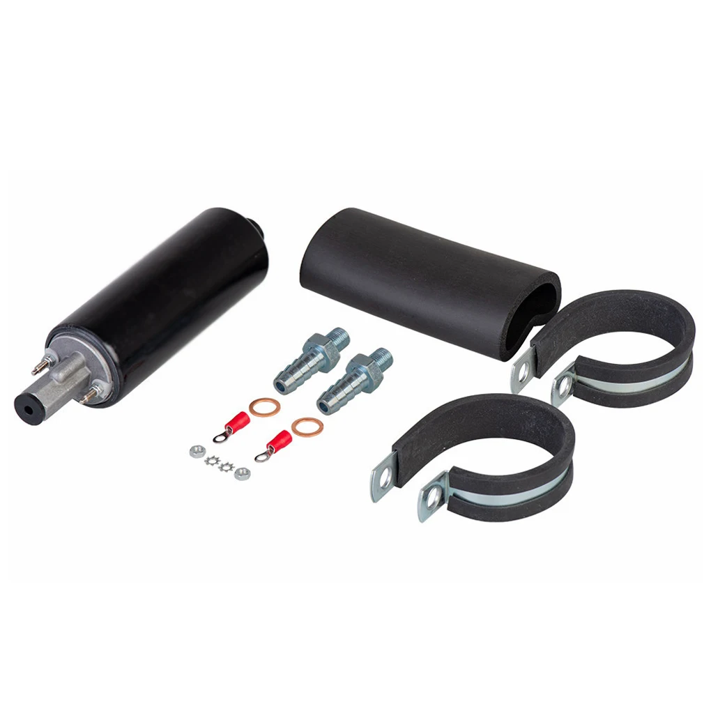 

255LPH Inline Fuel Pump High Flow Pressure With Install Kit Inline Fuel Pump Fuel Pump Pump