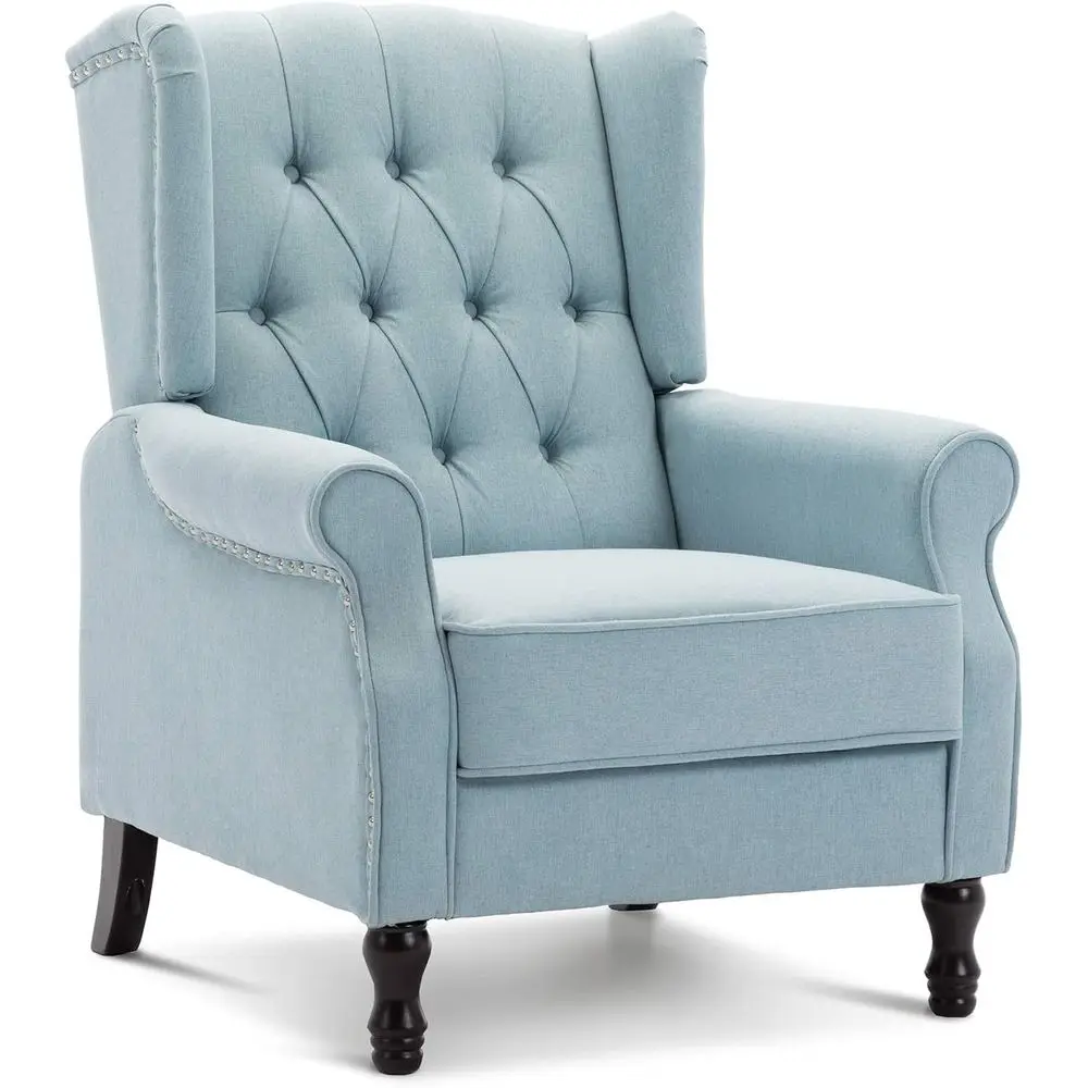 

Кресло-акцентное с подлокотниками, льняное, одноместное, с деревянными ножками, обитое тканью, для гостиной, спальни, офиса, светло-серое