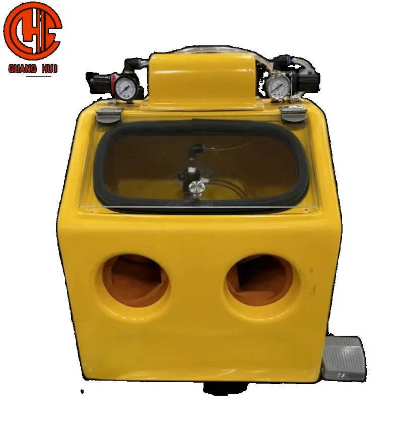 【New】Portable 20W Orange Sand-Blasting Machine for Jewelry Cleaning 110V-220V New Condition Efficient Metal Workbenches