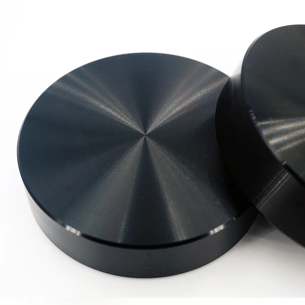 Black Aluminum Glass Table Top Adapter Circle Metal Block Disc 10mm Thick 20/25/30/40mm - M8