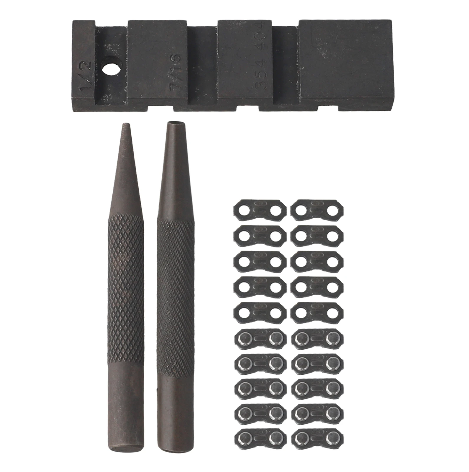 3 Buah/Set Kit Perbaikan Pemutus Gergaji Saku Baja Karbon 325' Alat Tautan Utama untuk 325 058 Kit Perbaikan Rantai Cepat Alat Listrik