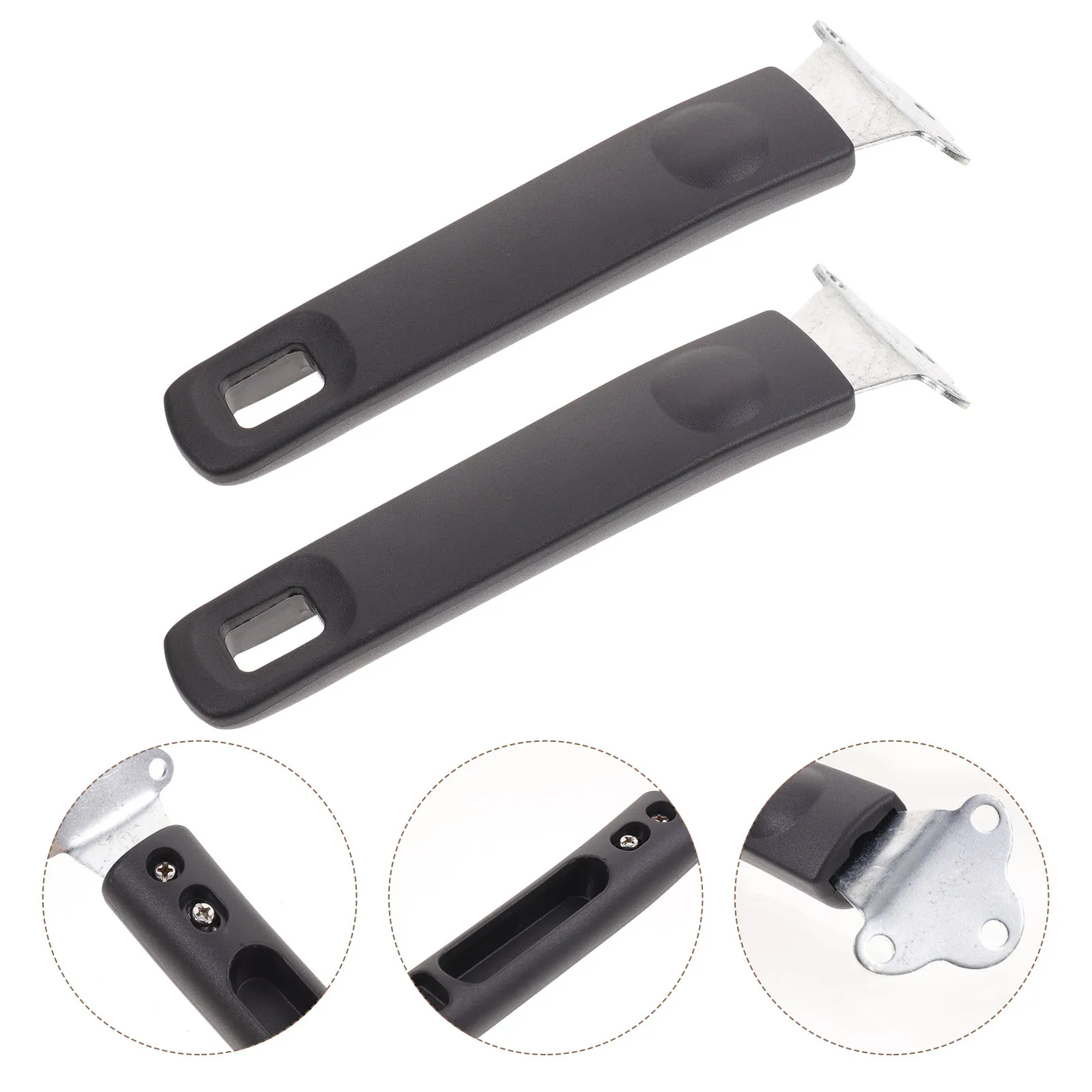 

2pcs Replacement Pot For Wok Pan Milk Pot Scald-Proof Non-Skid Ergonomic Handle Part High Temperature Resistant Easy Install