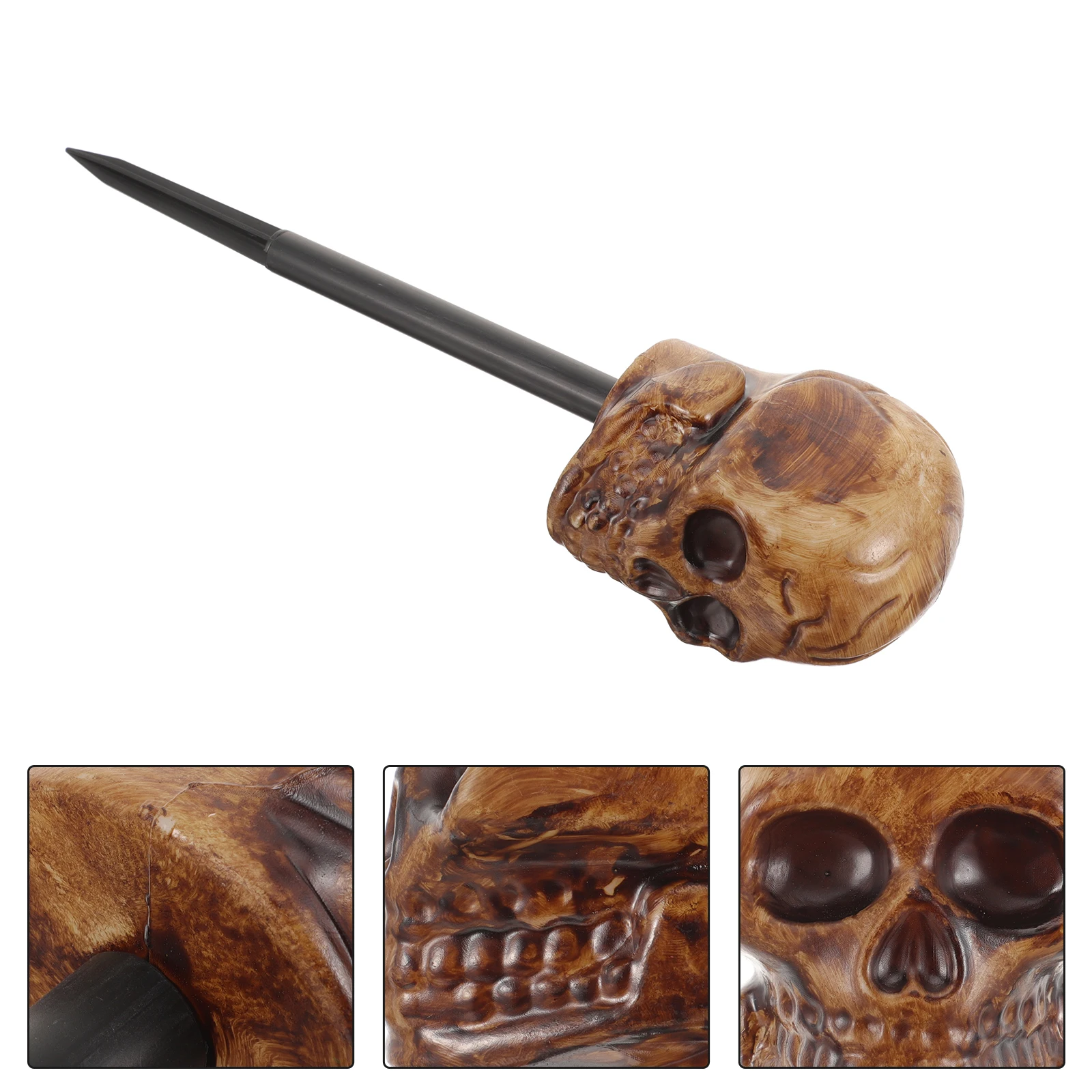

5pcs Halloween Durable ABS Lawn Halloween Skull Decoration Lamp Accessory Garden Gadget Gothic Garden Gadgets Car Accessories