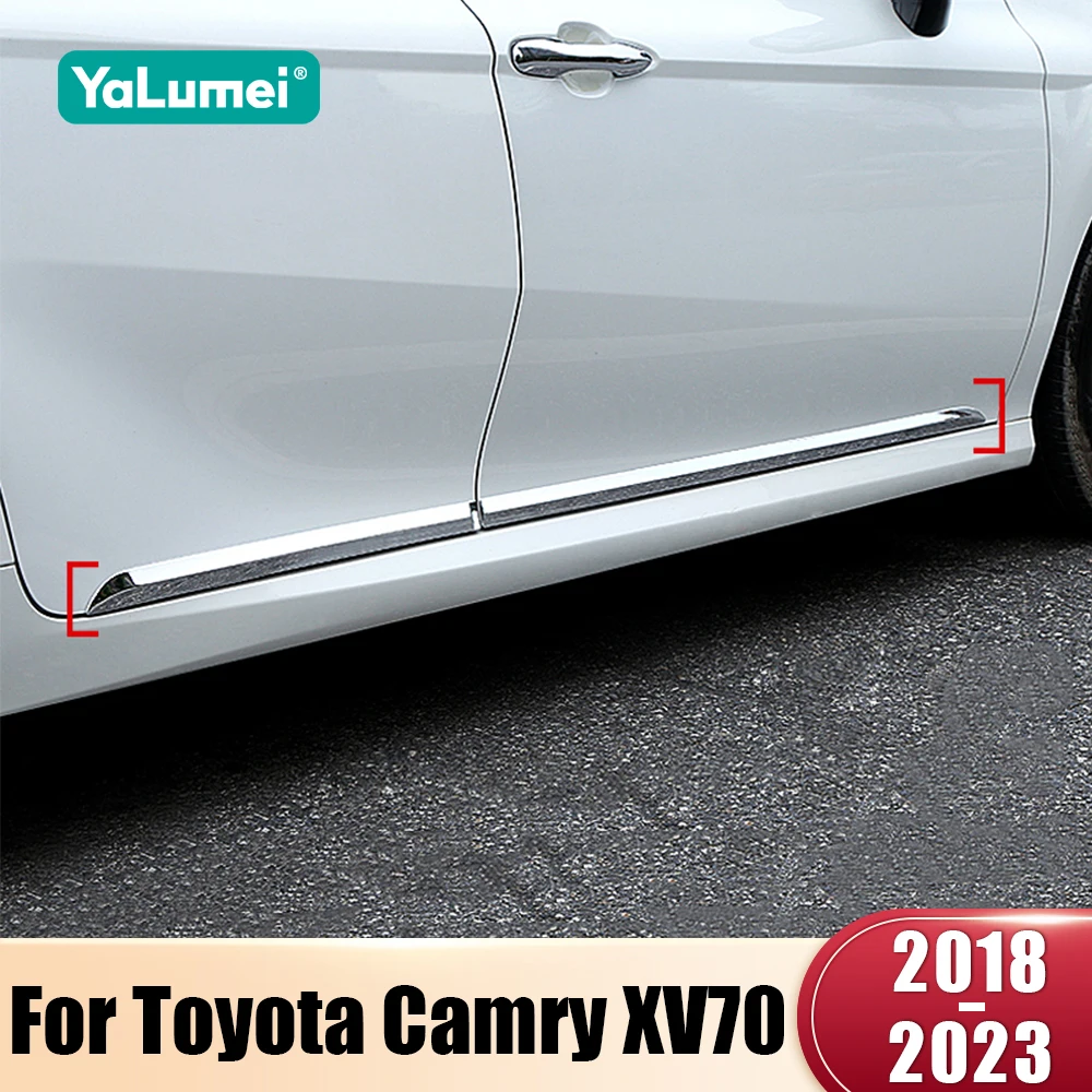 

Car Accessories For Toyota Camry XV70 2018 2019 2020 2021 2022 2023 ABS Side Door Body Anti-scratched Protector Molding Trim