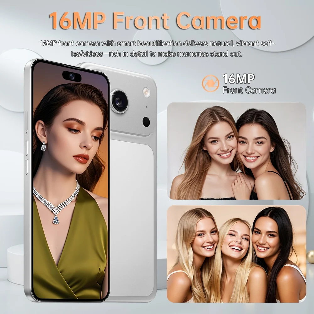 K-Touch M18 Pro Max 7.3Inch Mobile Phones 22G+2TB Cell Phone Android 15 Smartphone 5G Dual SIM 7800mAh Unlocked 16MP+48MP Camera Cellphones