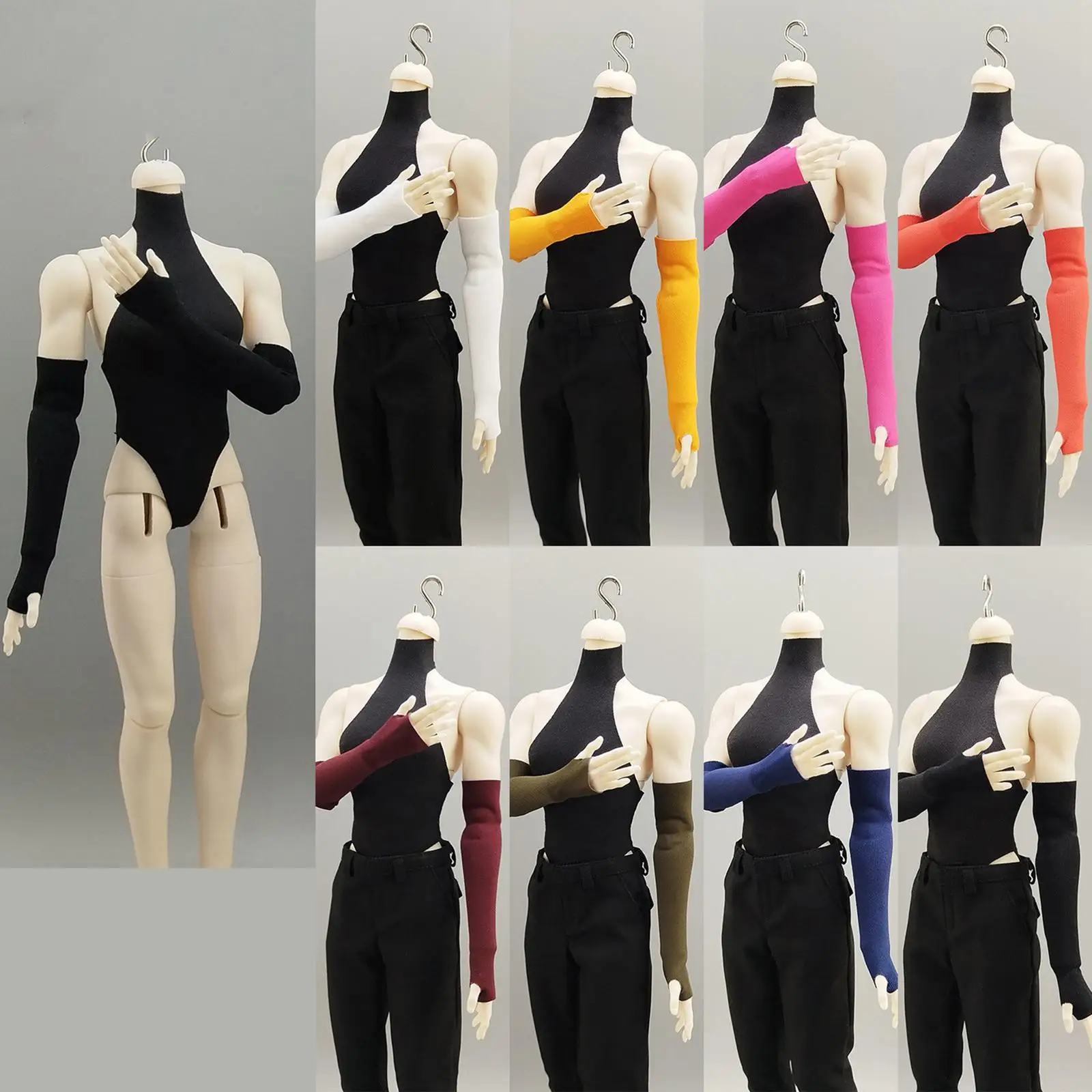 1/6 Scale Female Clothes Figure Clothing Accessories Consume Multifunctional Gifts Portable for Collectors Outfit Sleeves