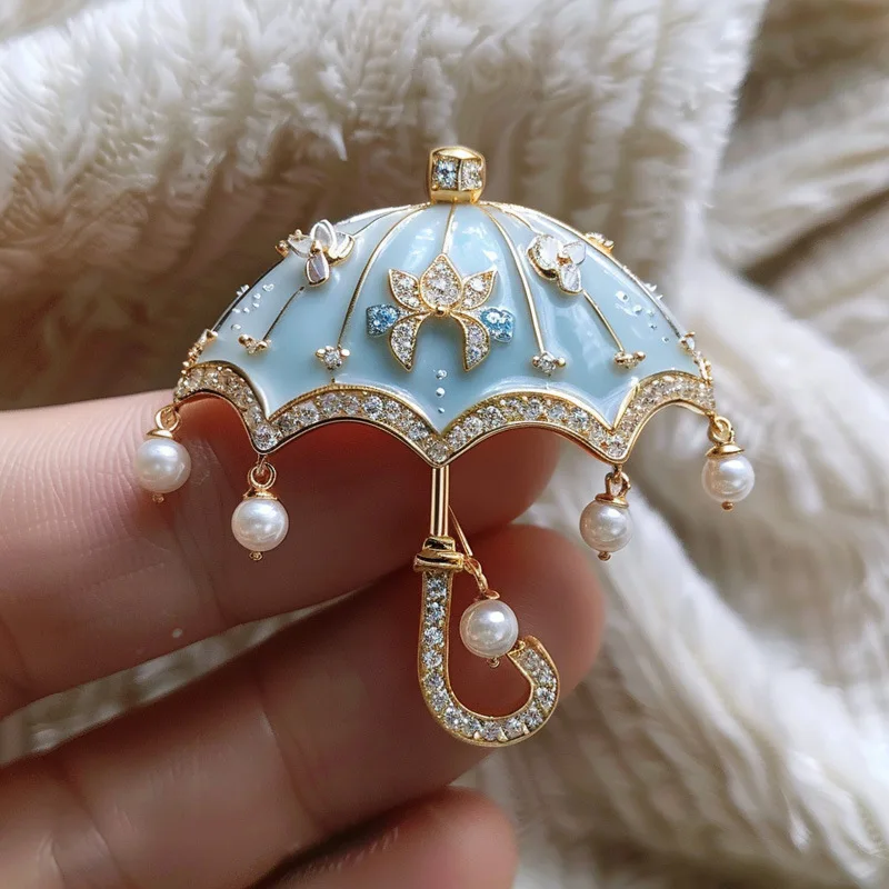 

MOQ 10/30/50/100 Pcs Original Umbrella Pin Personalized Custom Brooch Pendant,Unique Artistic Jewelry, Expression Accessory
