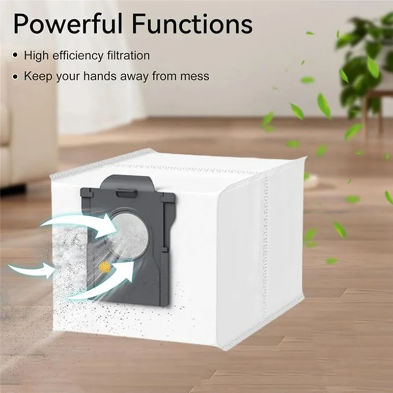A76G-12 قطعة أكياس الغبار لملحقات Dreame Mova E30 Ultra / Trouver E30 Ultra Sweeper المدمجة لتدوم طويلاً وتعمل بشكل جيد
