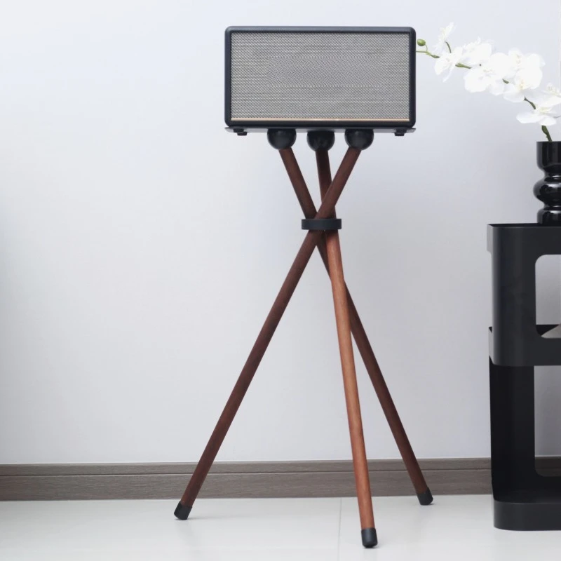 

Audio stand, solid wood floor stand, walnut speaker stand.