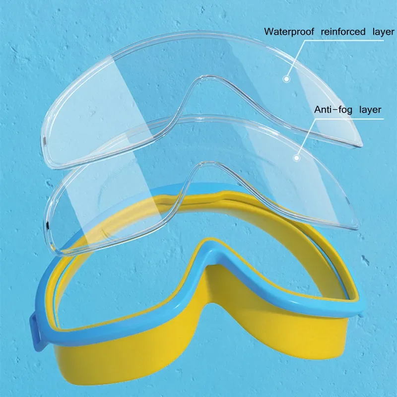 Swimming Goggles for Kids Adult Waterproof Anti-fog Swim Glasses with Earplugs Professional HD Eyewear Swimming Accessories