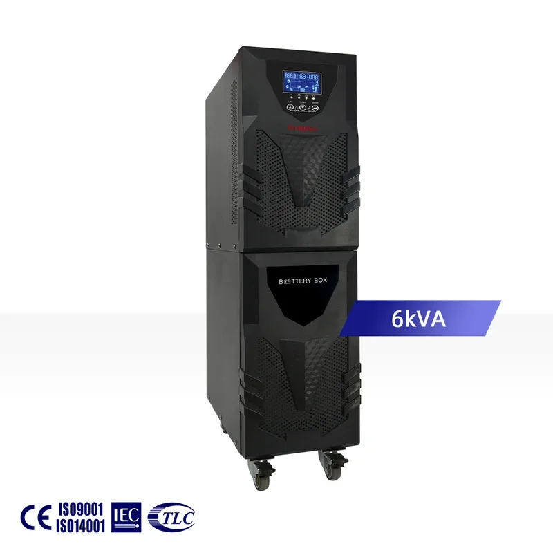 مصنع توريد عالية التردد موجة جيبية نقية UPS 220 فولت 110 فولت 6KVA 6KW UPS