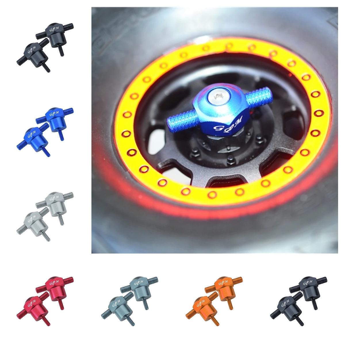 

GPM Aluminum Spare Tire Locking For TRAXXAS 1/7 Unlimited Desert Racer