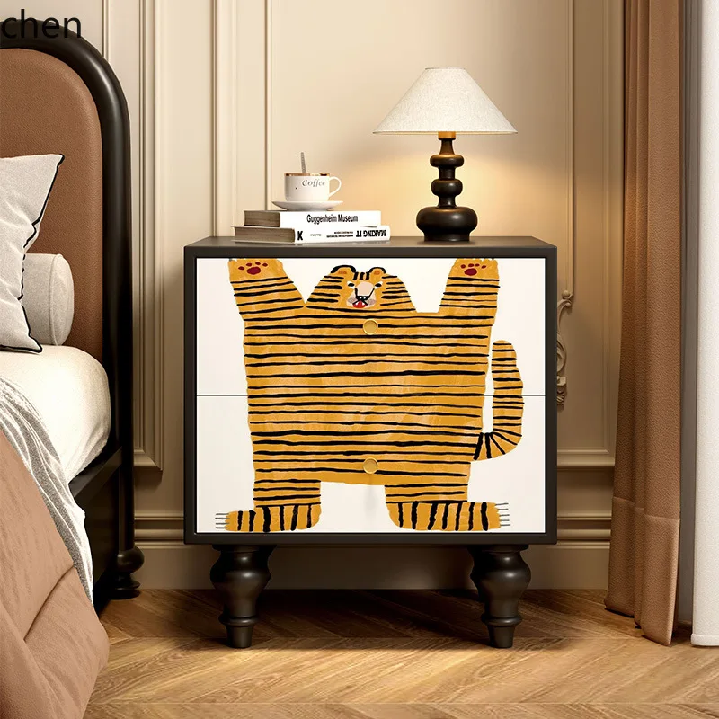 ZML Solid Wood Chest of Drawers Bedroom Living Room Storage Cabinet Multi-Functional Storage