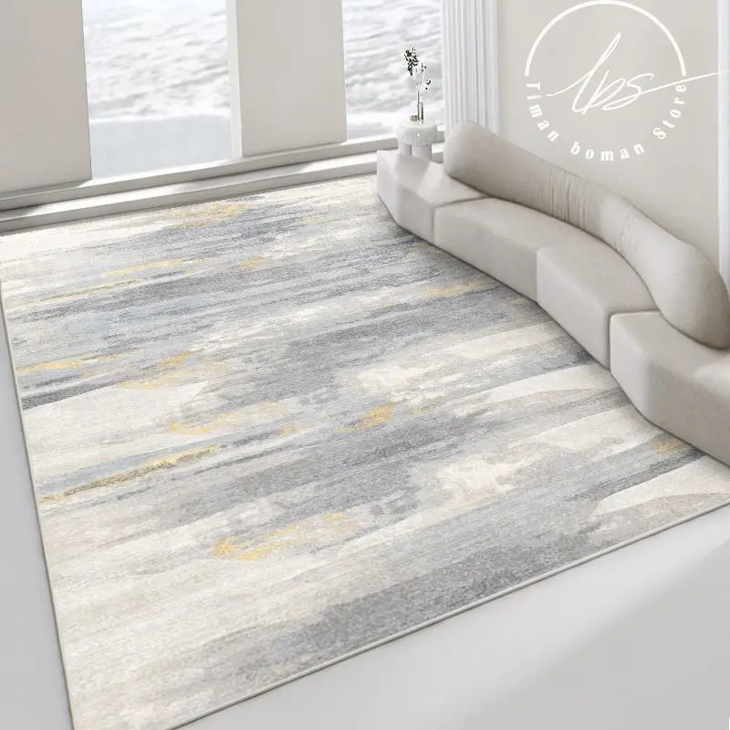 

Современный минималистичный ковер для украшения дома, ковры для гостиной, коврик для дивана, для спальни, нескользящий, грязевой искусственный, коврик для прихожей
