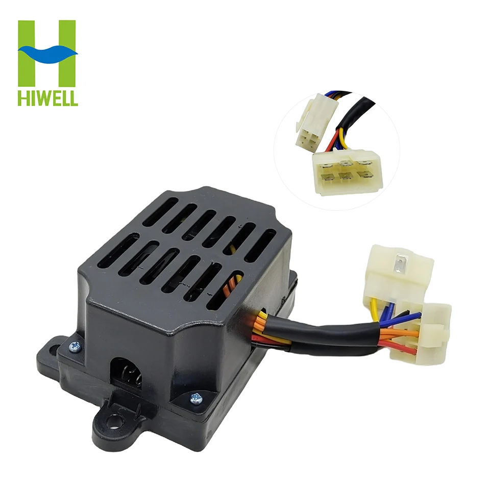 Imagem -04 - Soldagem Avr Regulador de Tensão Automático Plugues 12 Fios para Gerador de Soldador Uso Duplo