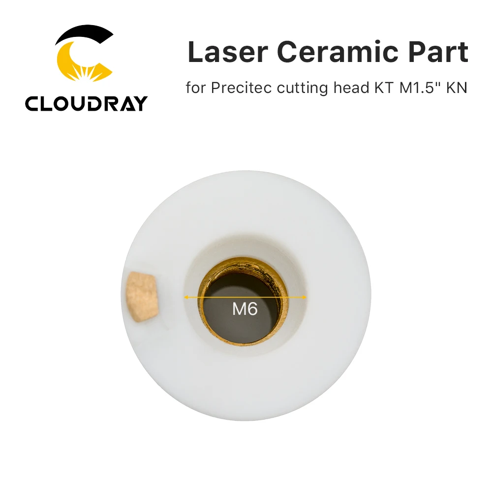 Imagem -05 - Cloudray-pt 3d Laser Suporte de Bico de Cerâmica Proteção m6 Thread Dia 17.1 mm 14 mm Precitec Cabeça Part