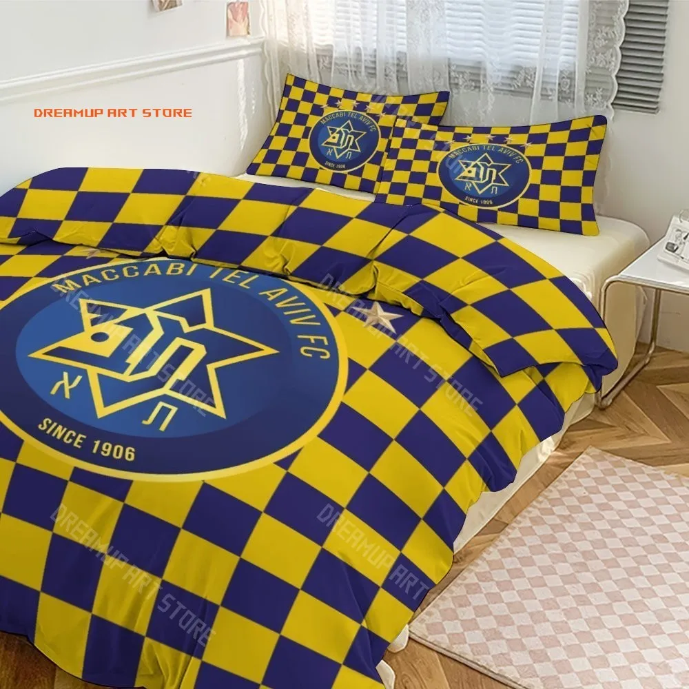 2026 3D Print Maccabi Tel Aviv Bedding Set Twin Queen King Full Size Duvet Cover Pillowcase Bed Boys Girls Adult Home Textiles