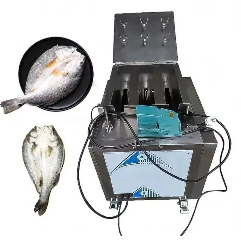 2025 Upgraded Fish Gutting Killing Machine 800W Motor Auto Cleaning Blade Adjustable Throat Size Simple Operation CE Certified