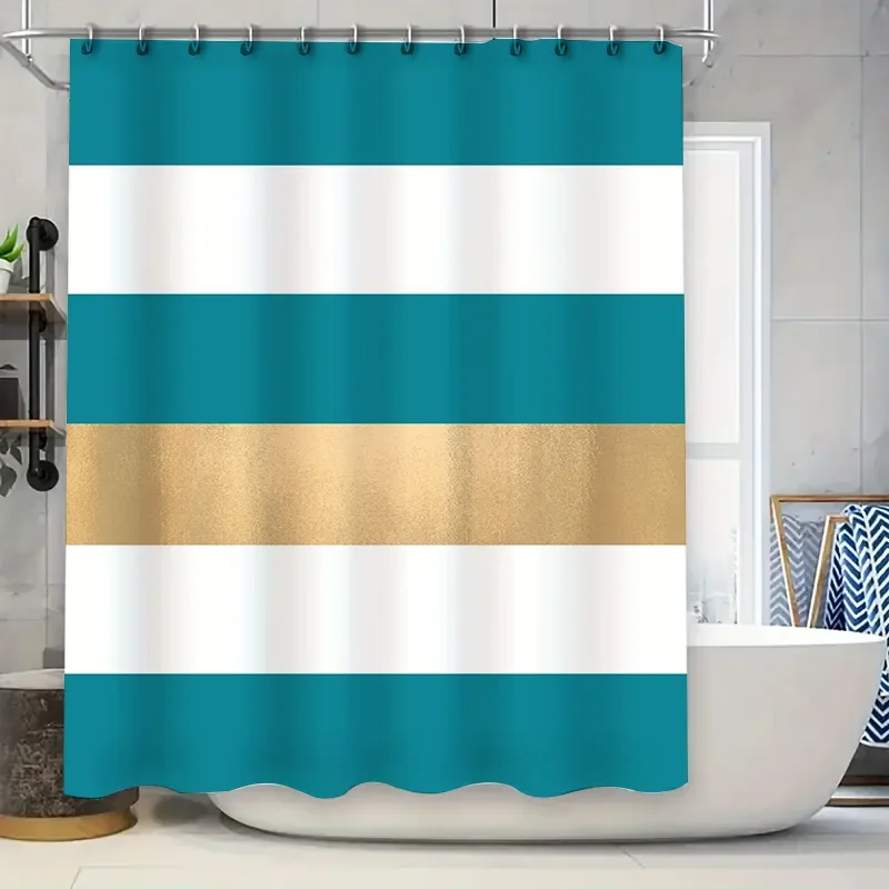 

Phoenix Feather Pattern Bath Curtain Waterproof Shower Cloth Decorative Home Textile Luxury Red White Color Bathroom Accessories