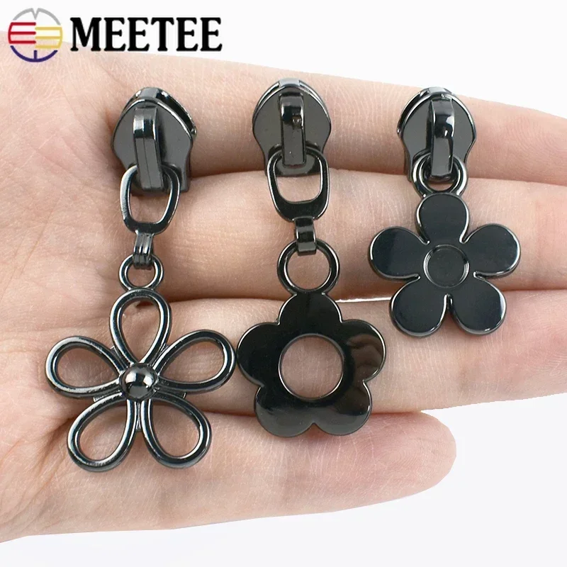 5-20Pcs 5#Replacement Nylon Zipper Slider Bag Pocket Zippers Pulls Clothes Jacket Zip Heads Repair Kits DIY Sewing  Accessories