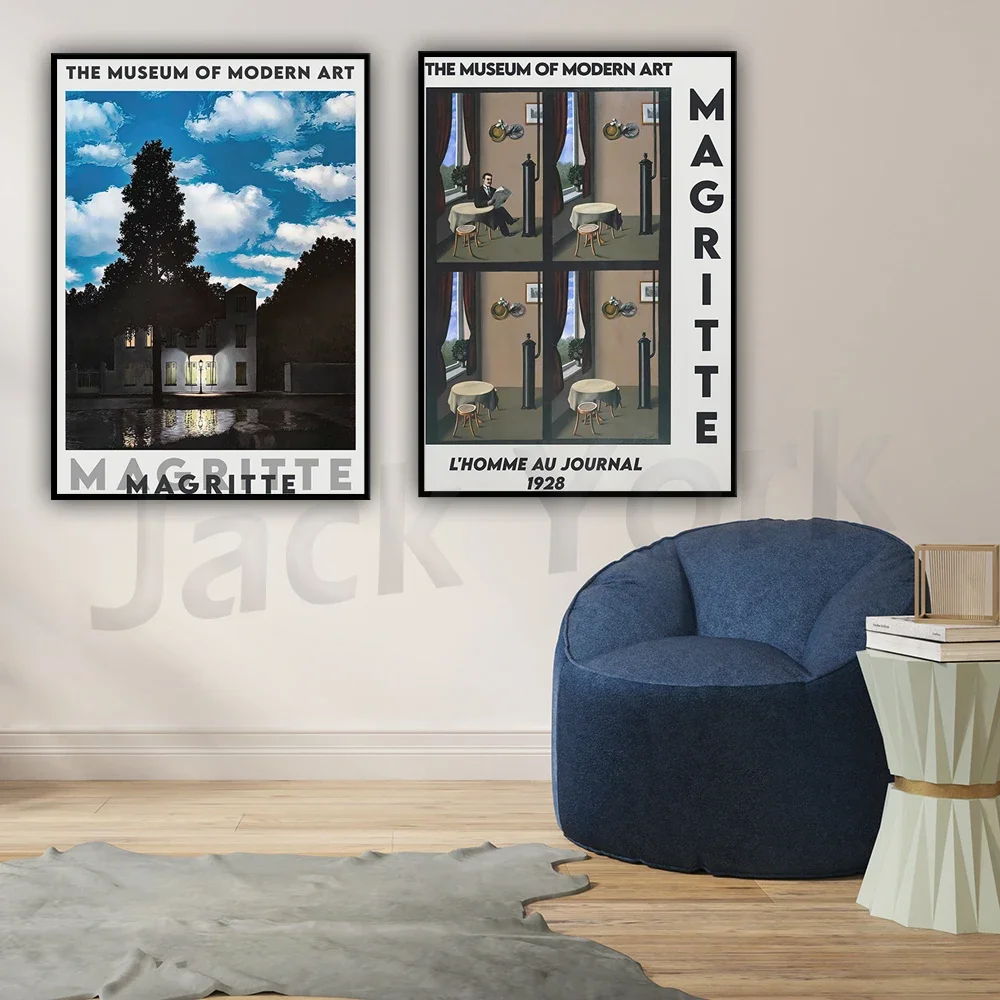 Rene Magritte Vintage Art Exhibition Prints, Rene Magritte Poster, Magritte Art Print, Printable Vintage Poster, Digital Prints