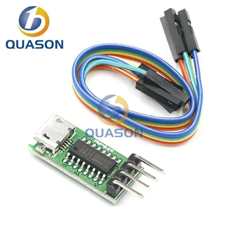 CH340C Micro USB to TTL Serial Port ISP Download Module 5V 3.3V 500ma Replace CH340G CH340T For STM32 51 With DuPont Line