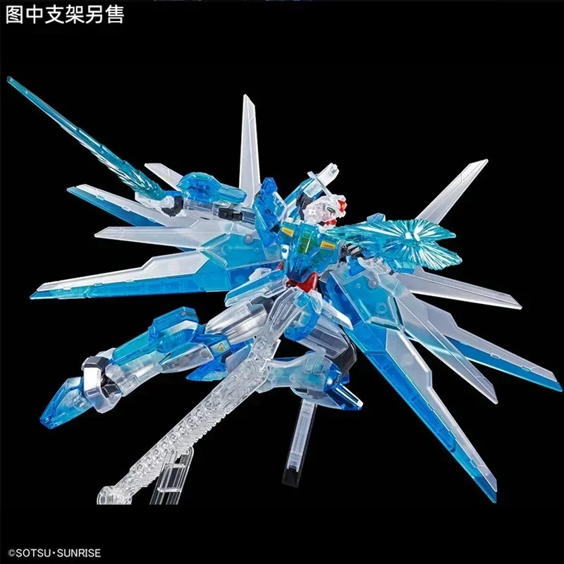 Bandai ต้นฉบับกันดั้มโมเดลอะนิเมะ PB จํากัด HG 1/144 กันดั้ม HELIOS สีใสตัวเลขการกระทําของขวัญของเล่นสําหรับเด็ก