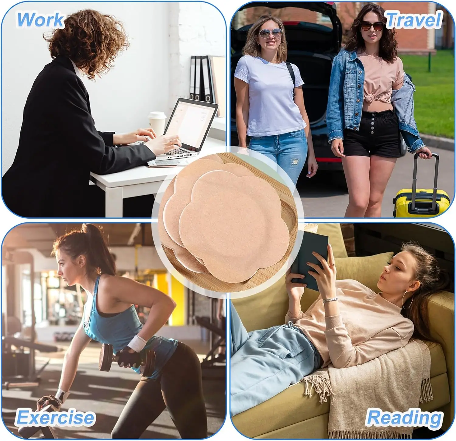 

50 шт. сменные одноразовые касторовые масла, самоклеящиеся клейкие наклейки для пупка, устойчивые к просачикам защитные приспособления для пупка