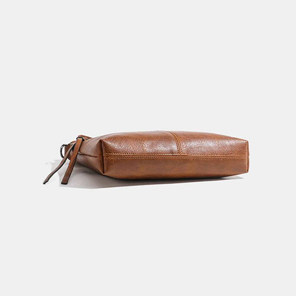 Modna nowa torba na ramię ze skóry PU w stylu retro, codzienna torba na ramię, uniwersalna torba na ramię dla mężczyzn i kobiet — zdjęcie 6