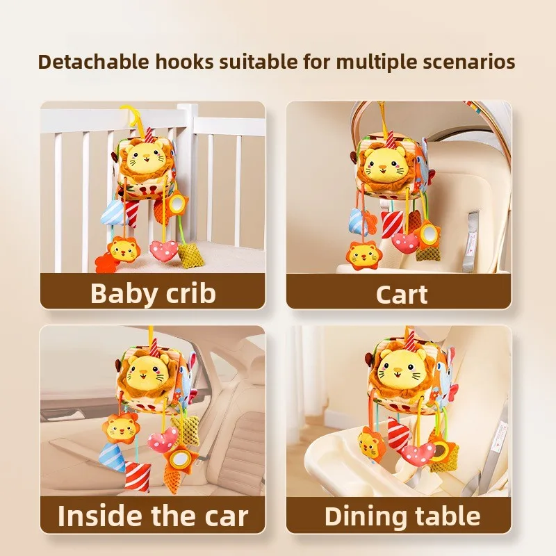 Baby Crib Mobile Hanging Bedside Wind Chime Baby Stroller Mobile Car Toy Bedside Cradle Accessory