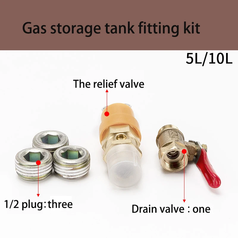 Serbatoi di stoccaggio VBAT05A1-5L VBA10A1-10L VBA20A1-22L VBA38A1-38L raccordo per serbatoio di stoccaggio del Gas kit10A + 5L/10Aa serie di