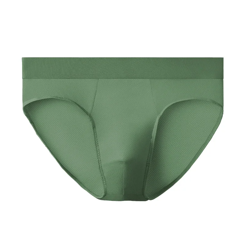 

Men's Ice Silk Triangle Briefs, Sexy Breathable Mesh Thin Summer Comfortable Underwear for Men