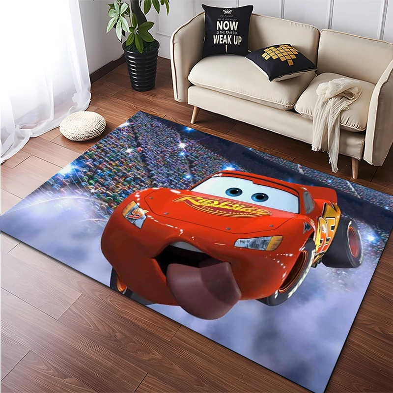 Disney Cars e Lightning Mcqueen Tapetes grandes, tapetes antiderrapantes, tapetes caseiros, salas de estar, quarto de criança, sofá capacho