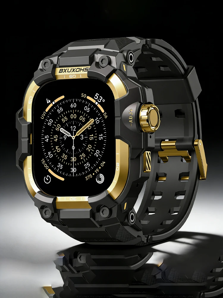 

Тактический ремешок для Apple Watch Ultra 2 3 49 мм серии 11 10 9 8 7 SE 46 мм 45 мм 44 мм ремешки для часов Браслет Correa + чехол iWatch Ремешок