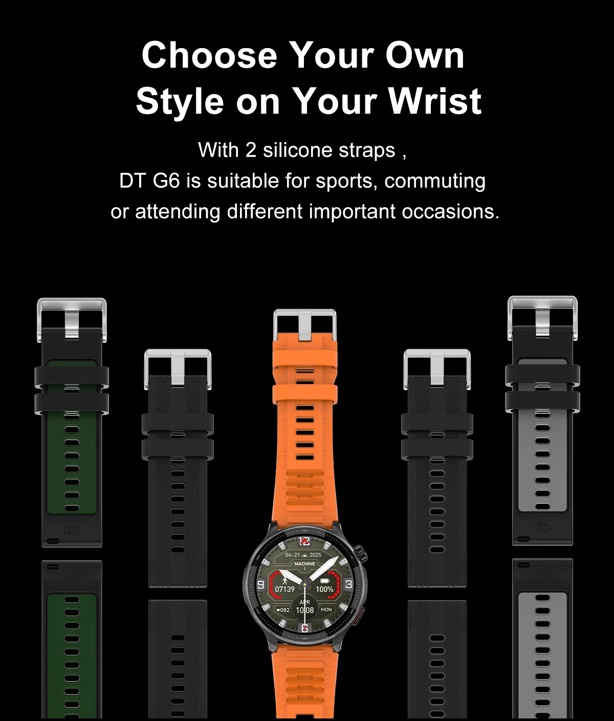NEUE GPS-Offline-Karten-Smartwatch, 1,43 Zoll AMOLED-Militärsport-Smartwatch, 4 GB Speicher, Video-Player, 30 m, wasserdichtes Schwimmen-Armband – Detail 18